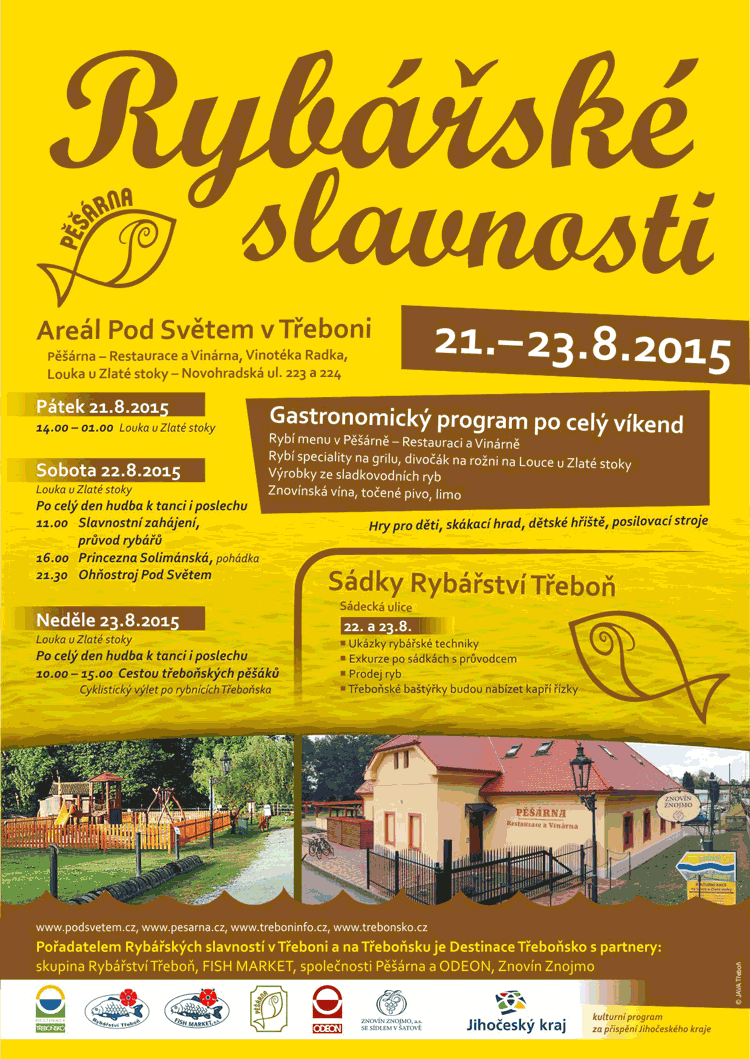 Plakát rybářské slavnosti 2015